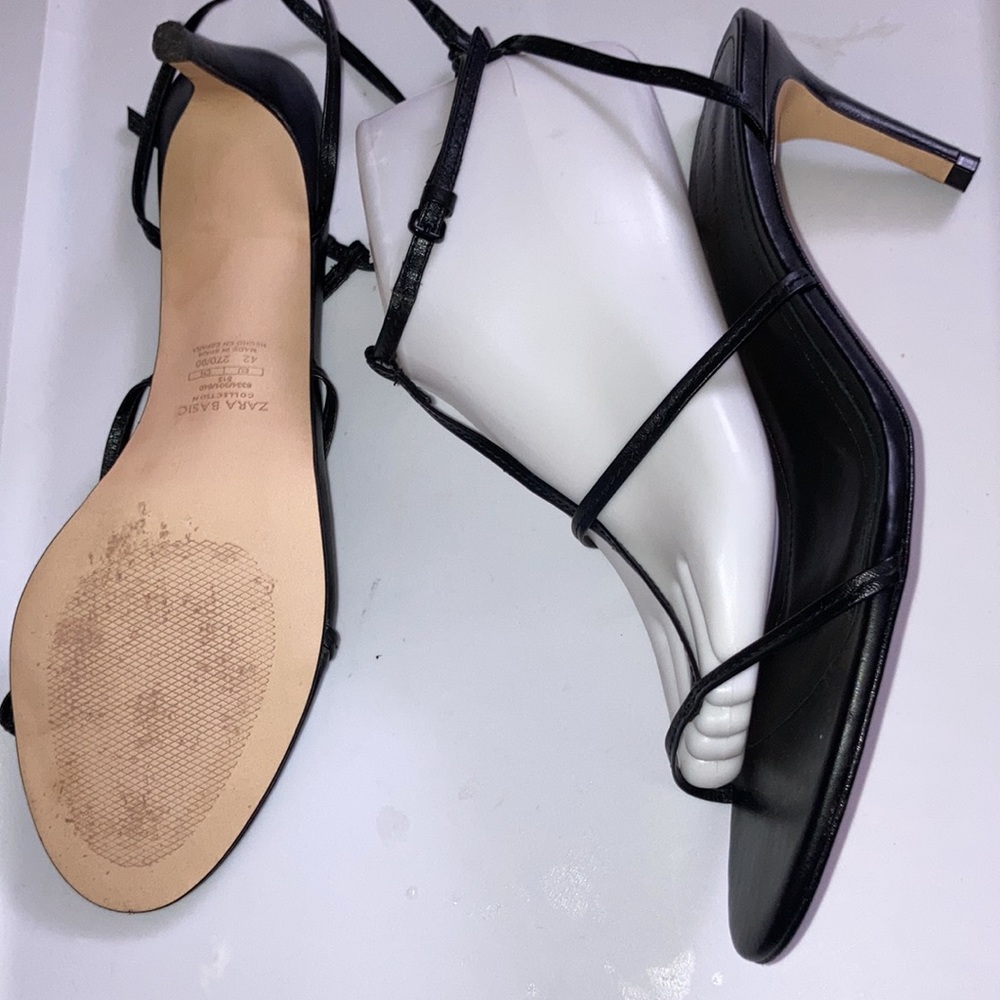 Zara  Heeled Strappy Sandals - Picture 2 of 10